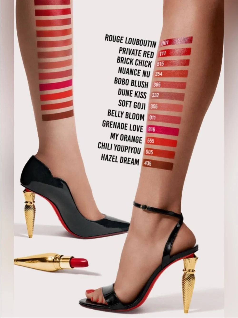 Christian Louboutin Rouge Louboutin 001 Satin Refillable Lipstick • NEW IN BOX